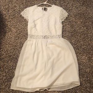 Francesca’s White lace dress